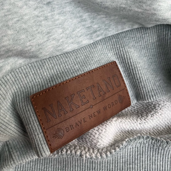 Naketano Sweatshirt Hoodie Blue Medium - Picture 12 of 16